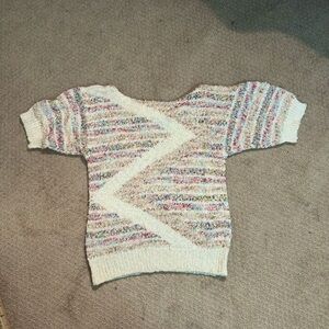 Vintage 70s max Bradley Multicolor Knit Women's Sweater